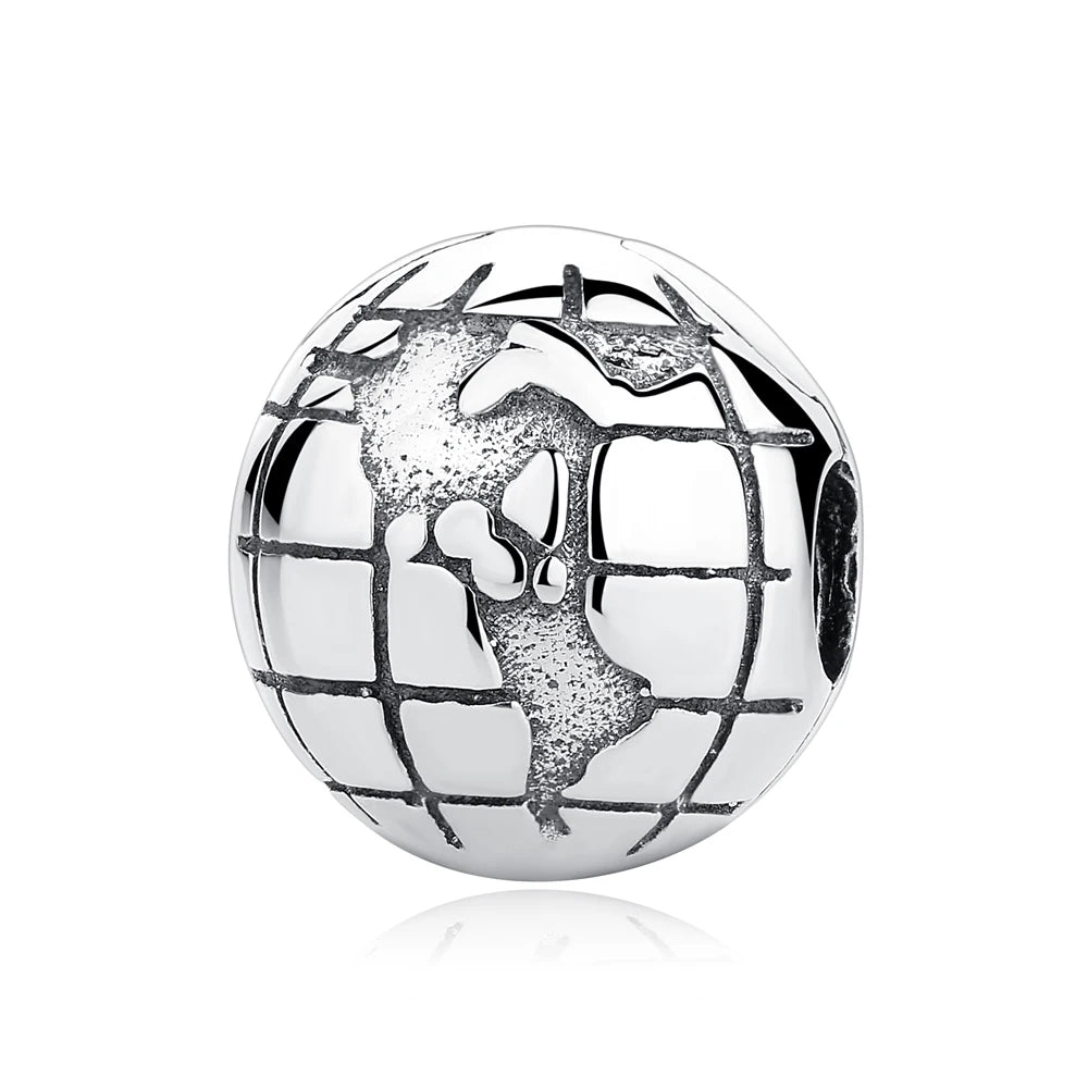 Original 925 Sterling Silver Charms Love Travel London Bus Suitcase Paris Beads Fit Brand Bracelets Necklaces Women DIY Jewelry