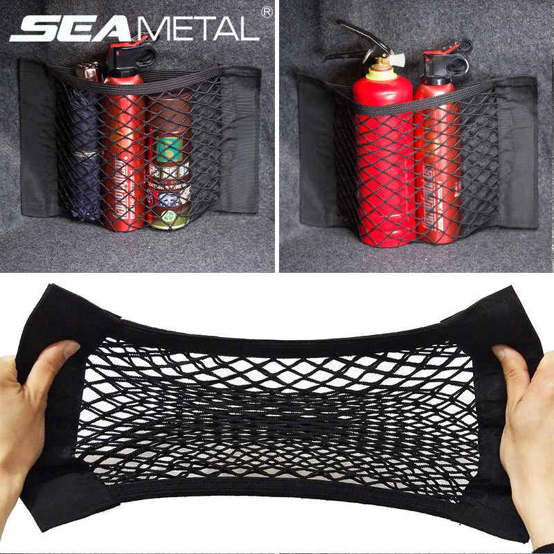 Car Trunk Mesh Organizer – Universal Cargo Storage Net