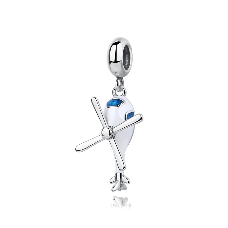 Original 925 Sterling Silver Charms Love Travel London Bus Suitcase Paris Beads Fit Brand Bracelets Necklaces Women DIY Jewelry