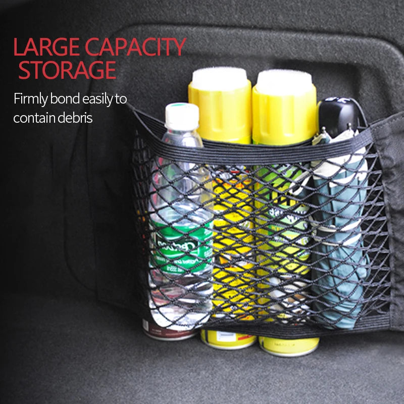 Car Trunk Mesh Organizer – Universal Cargo Storage Net