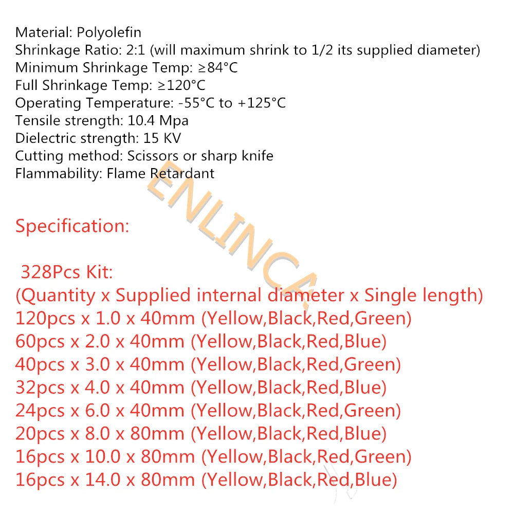 Universal Heat Shrink Tubing & Wire Insulation Kit
