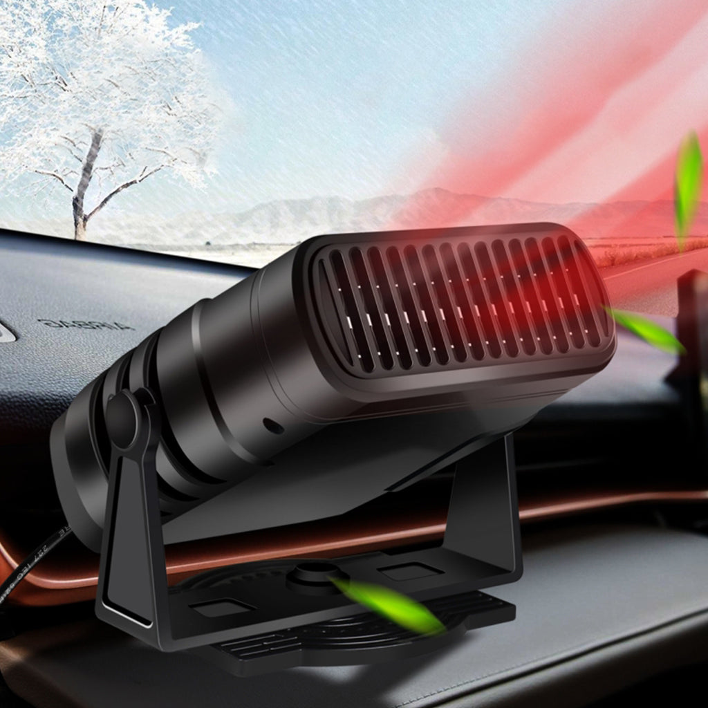 2 IN 1 Car Cooling & Heater Fan 12V 120W 24V 200W Auto Windshield Anti-Fog Electric Heating Dryer Defogging Demister Defroster