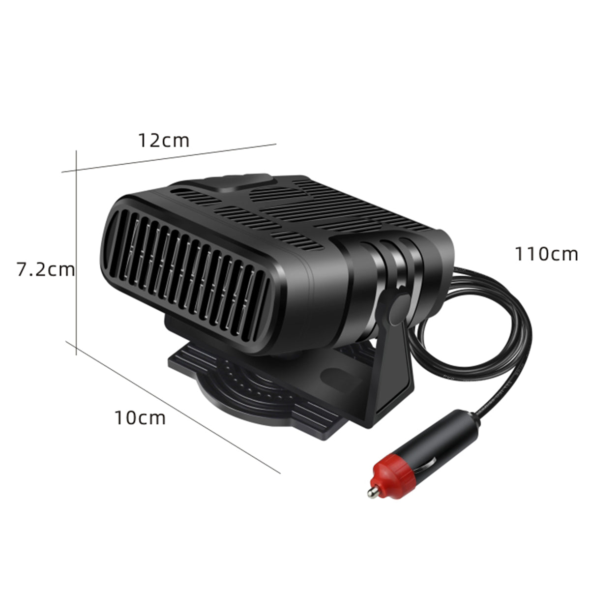 2 IN 1 Car Cooling & Heater Fan 12V 120W 24V 200W Auto Windshield Anti-Fog Electric Heating Dryer Defogging Demister Defroster