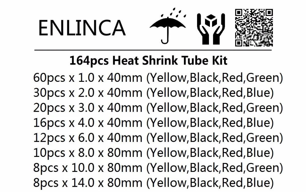 Universal Heat Shrink Tubing & Wire Insulation Kit
