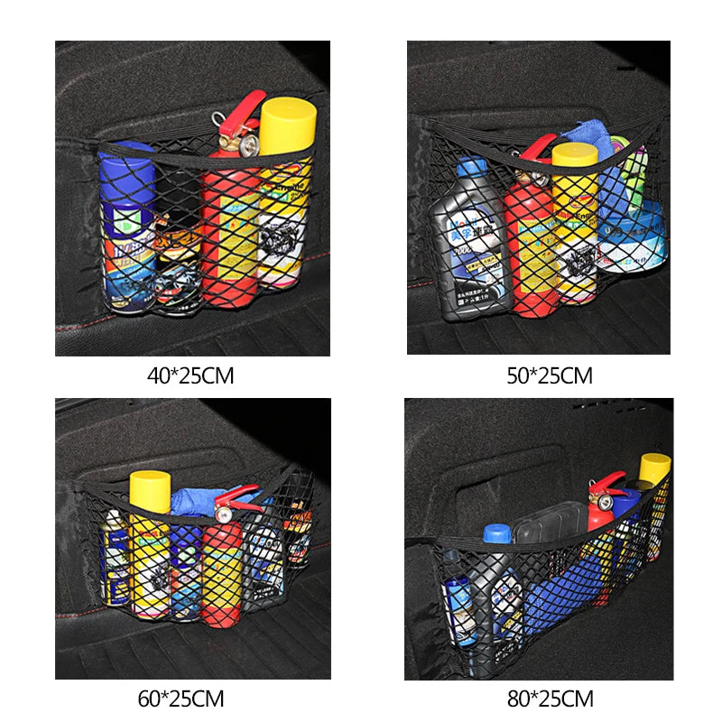 Car Trunk Mesh Organizer – Universal Cargo Storage Net