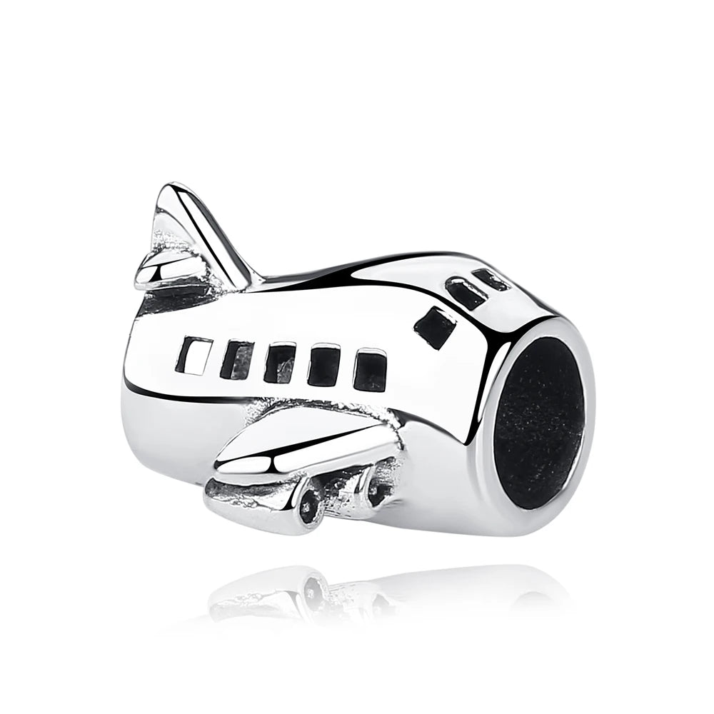 Original 925 Sterling Silver Charms Love Travel London Bus Suitcase Paris Beads Fit Brand Bracelets Necklaces Women DIY Jewelry