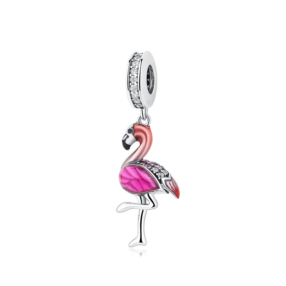 Original 925 Sterling Silver Charms Love Travel London Bus Suitcase Paris Beads Fit Brand Bracelets Necklaces Women DIY Jewelry