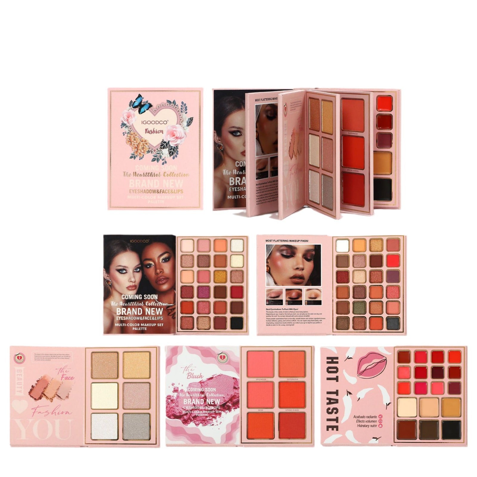 Professional 78-Color All-in-One Makeup Palette Set 5-Layer Book Design for Matte Shimmer Blush Contour Highlighter Cosmetics