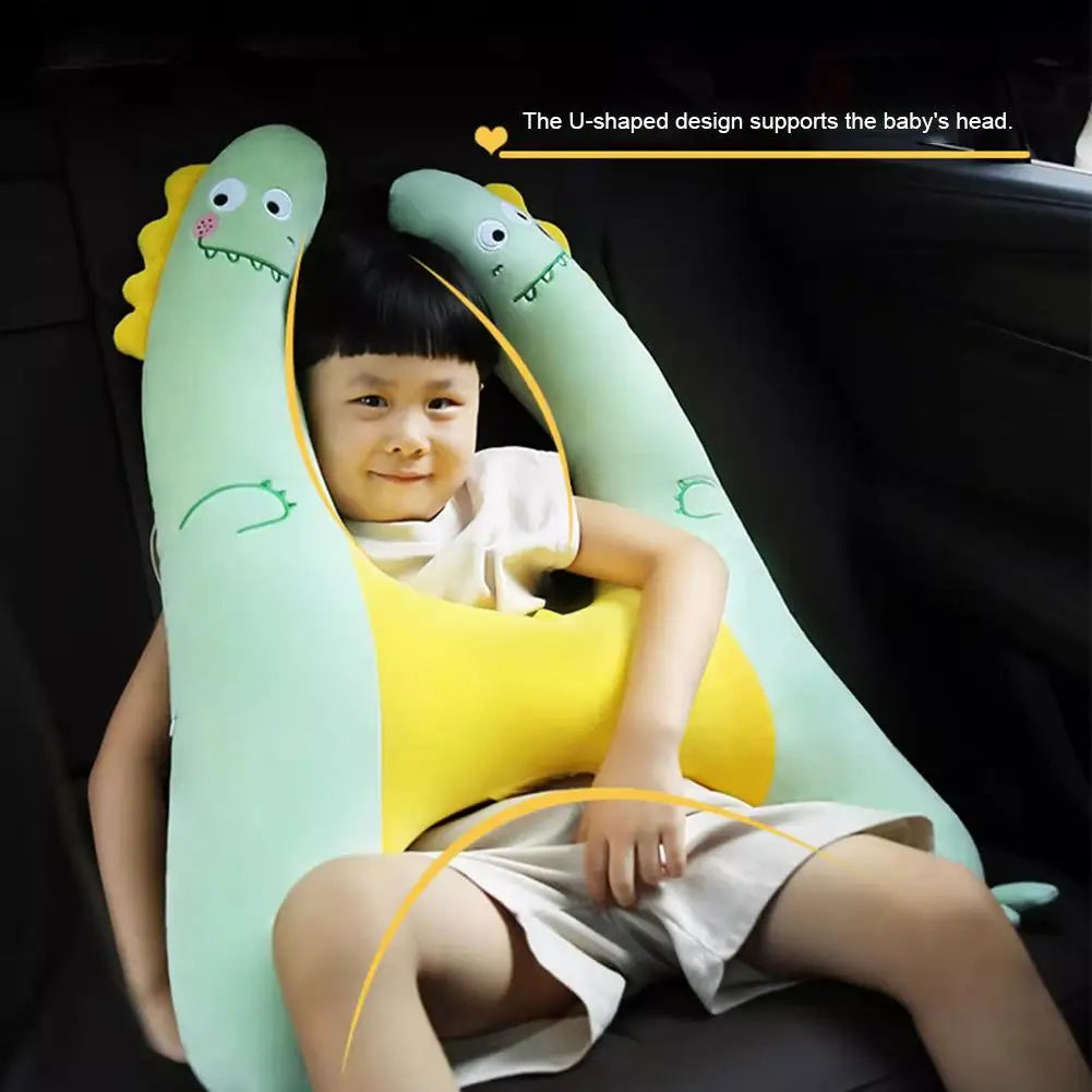 Car Child Neck Protection Pillow Child Car Sleeping Head Support Head Pillow PP Cotton Comfortable Body H Shape Travel Neck Rest