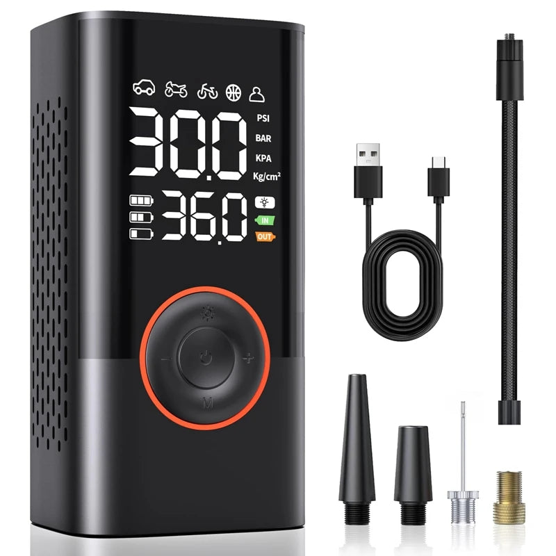 Heavy-Duty Wireless Car Air Compressor & Electric Tire Inflator