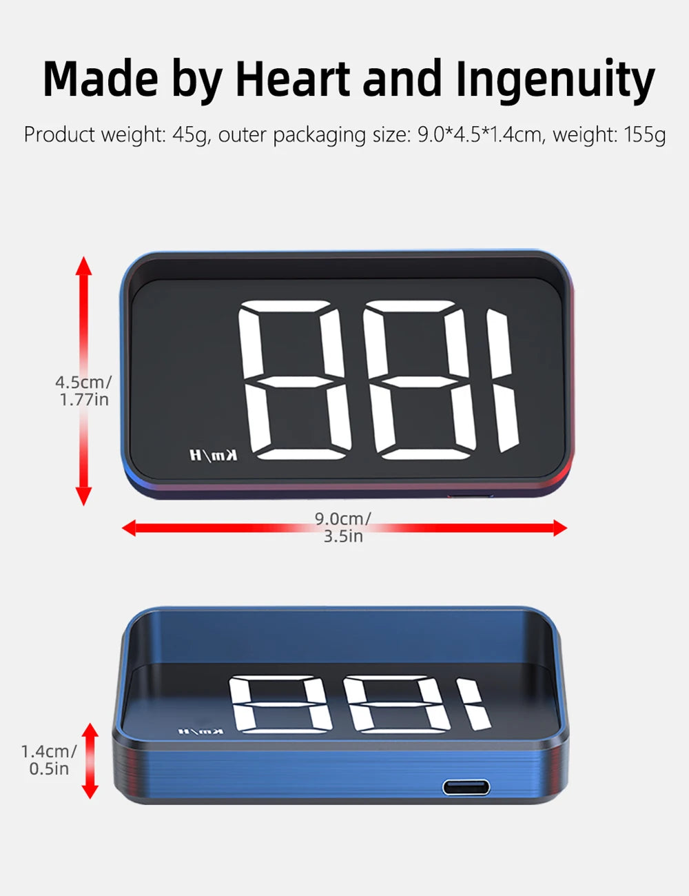 M2 Universal Digital GPS Car Head-Up Display & Speedometer