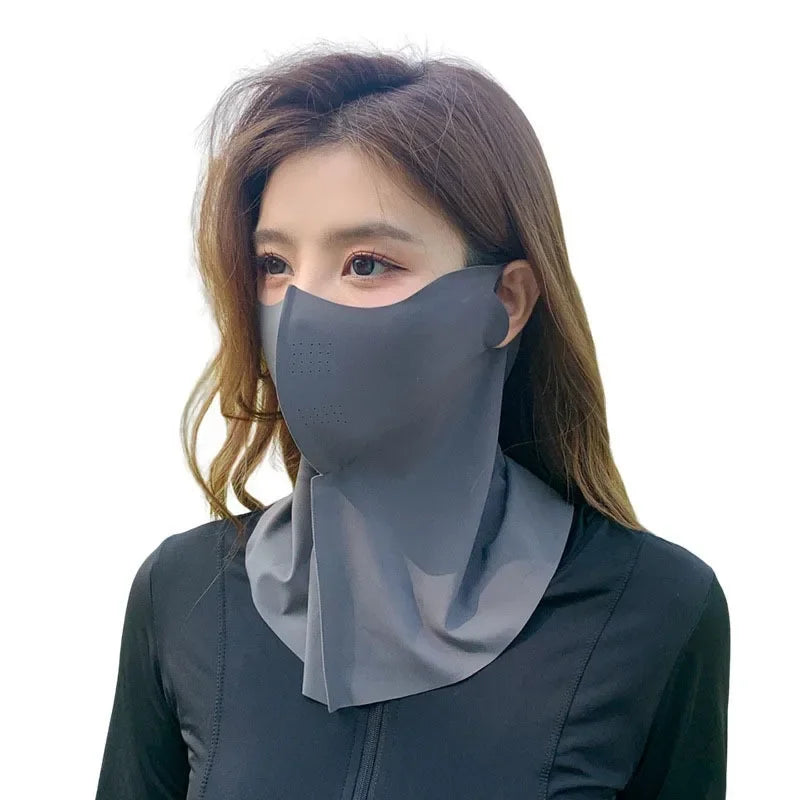 UPF50+ New Sun Protection Face Mask Breathable Moisturizing Sunscreen Mask Spring Summer Fashion Protection UV Protection Women
