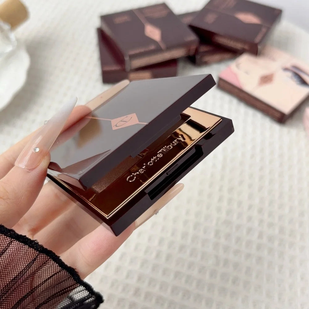 4Pan Velvet&9Pan Silk Shimmer Eyeshadow&Cream Blush Dewy Long Lasting Buildable Blendable Natural Glow Makeup