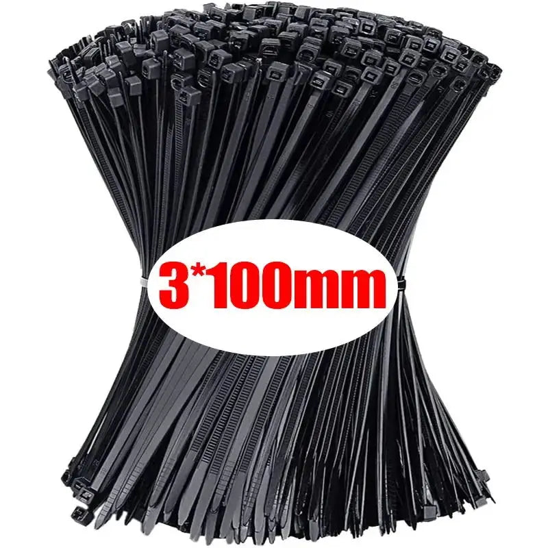 Heavy-Duty Self-Locking Nylon Cable Ties Set