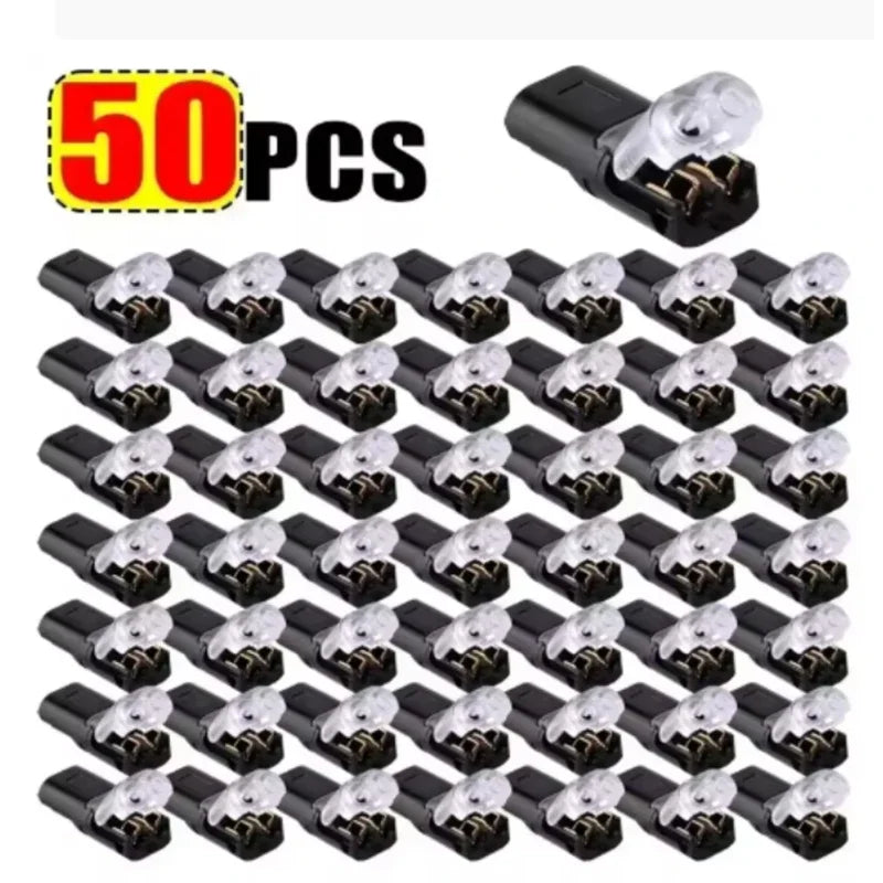 Universal 2-Pin Waterproof Electrical Wire Connector Kit