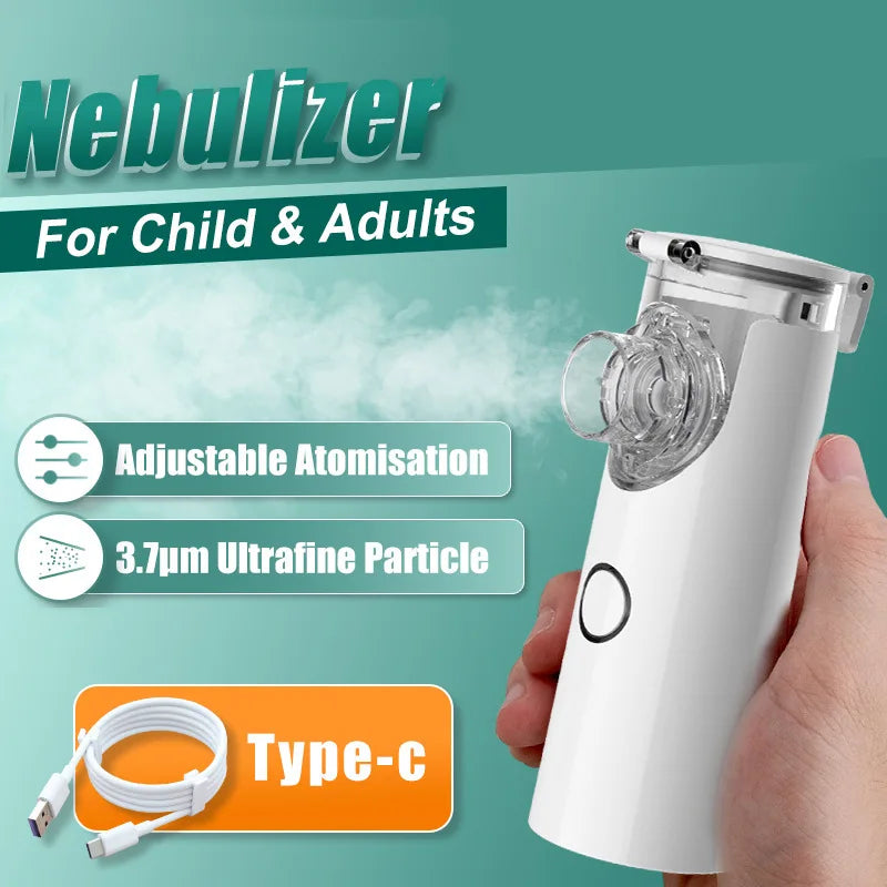 Portable Silent Mesh Nebulizer & Handheld Inhaler