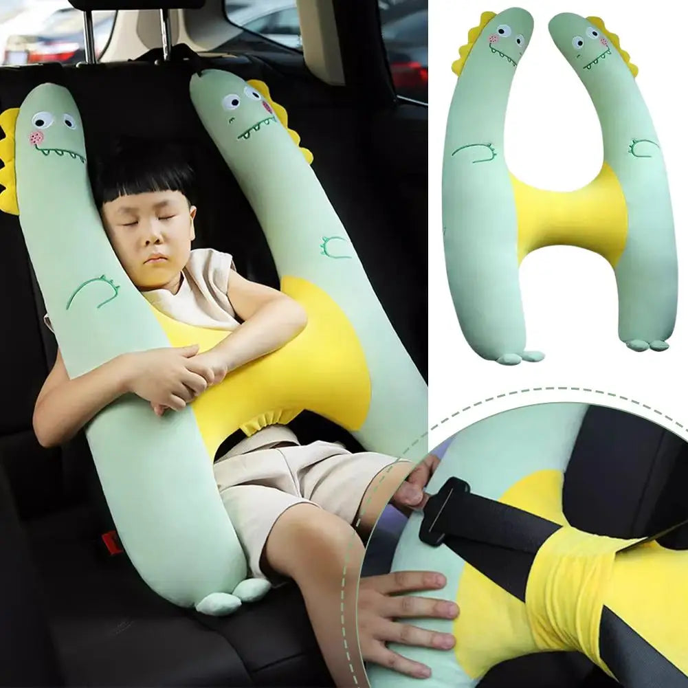 Car Child Neck Protection Pillow Child Car Sleeping Head Support Head Pillow PP Cotton Comfortable Body H Shape Travel Neck Rest