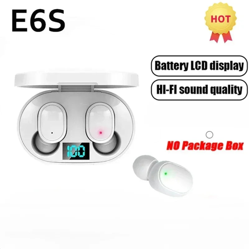 E6S TWS Wireless Bluetooth Earbuds with Smart Microphone