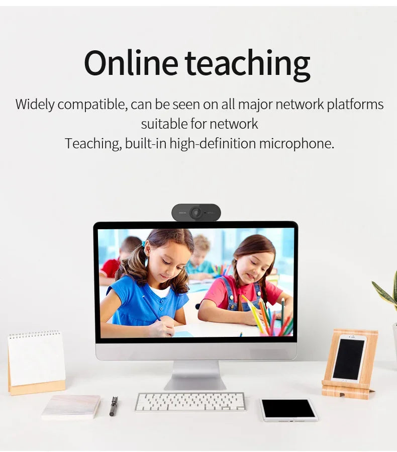 Mini Web Camera PC Full HD With Microphone USB Plug Support Laptop Desktop Suitable For Video Calls Conference Live Work