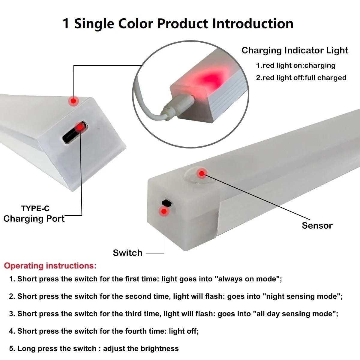 Magnetic Motion Sensor Wireless LED Cabinet Light