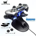 LED Dual USB Charging Dock Charger Controller Holder Stand For PS4/PS4 Slim/PS4 Pro Gamepad