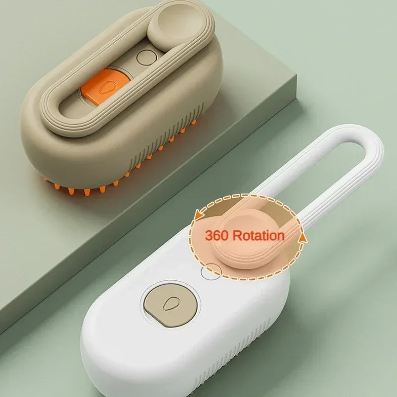 3-in-1 Pet Steamy Grooming & Massaging Brush