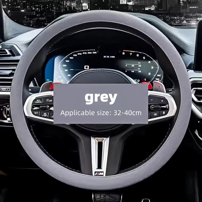 Anti-Skid Silicone Steering Wheel Cover – Comfortable Grip, Universal Fit