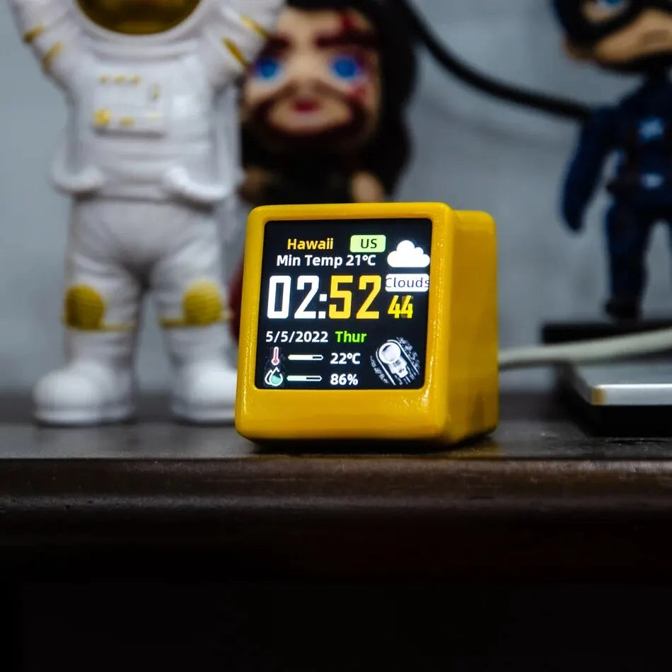Mini Smart WiFi Desktop Digital Weather Station & Clock