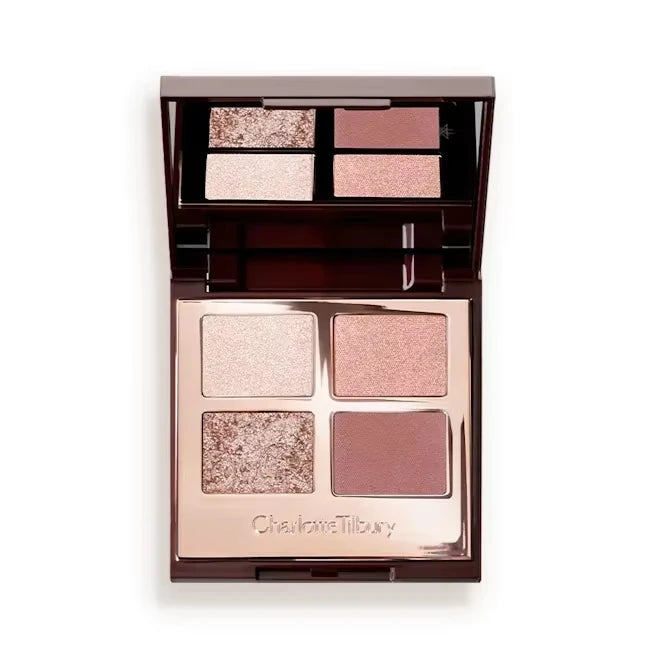 Velvet & Silk Shimmer Eyeshadow Palette with Cream Blush – Dewy Glow