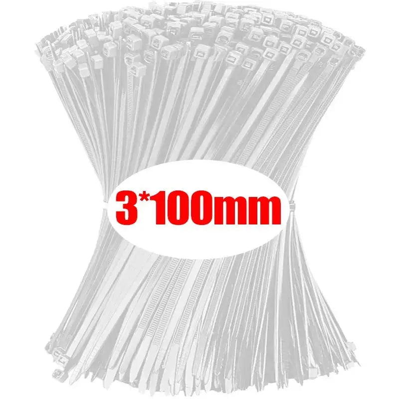 Heavy-Duty Self-Locking Nylon Cable Ties Set