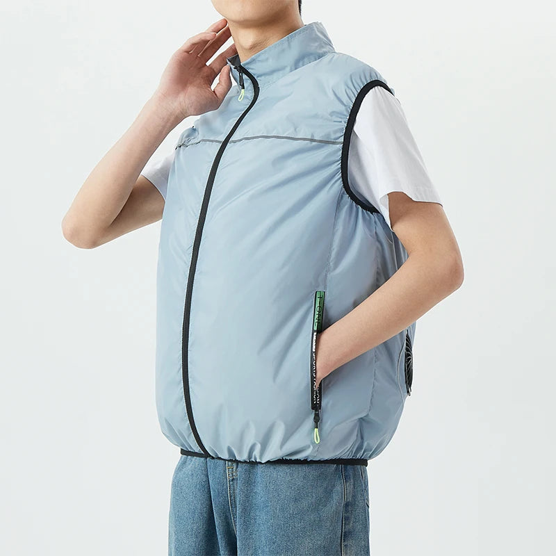 USB-Powered Cooling Vest – Unisex Outdoor Vest for Hot Weather