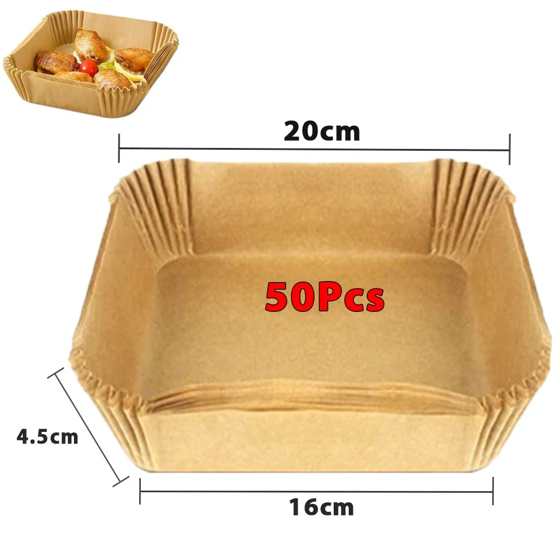 Round Non-Stick Air Fryer Disposable Paper Liners