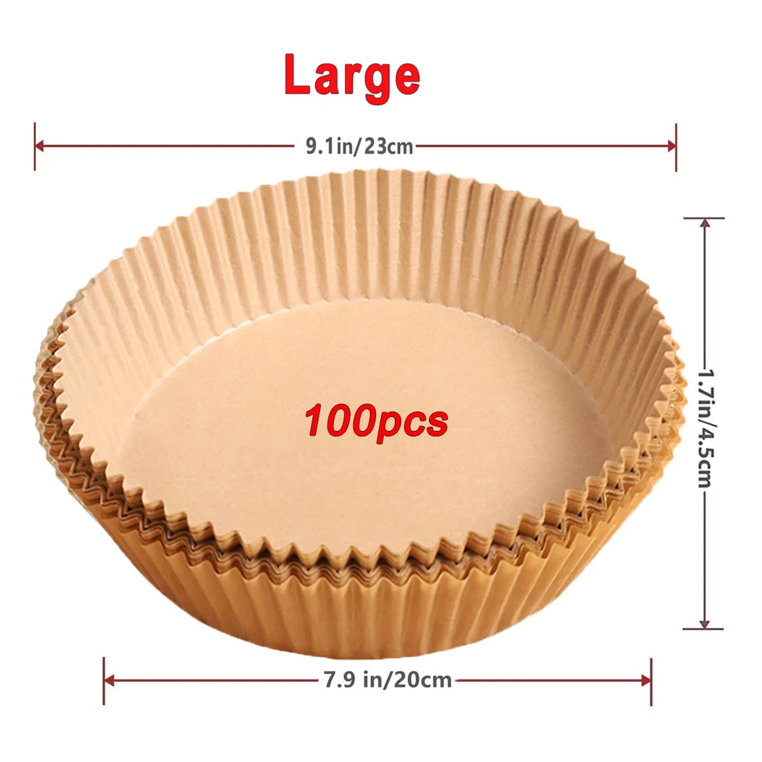 Round Non-Stick Air Fryer Disposable Paper Liners