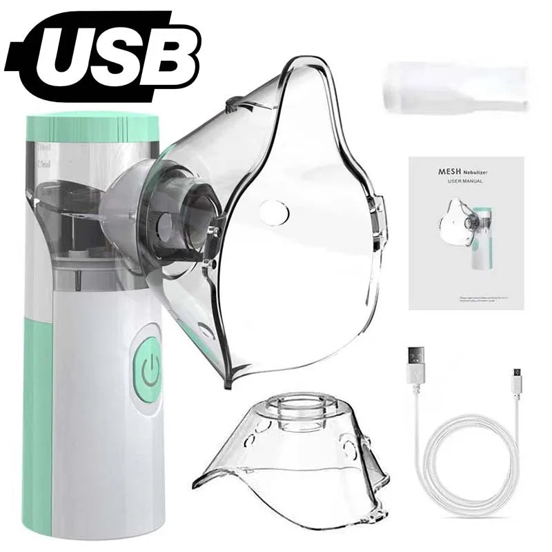 Portable Silent Mesh Nebulizer & Handheld Inhaler