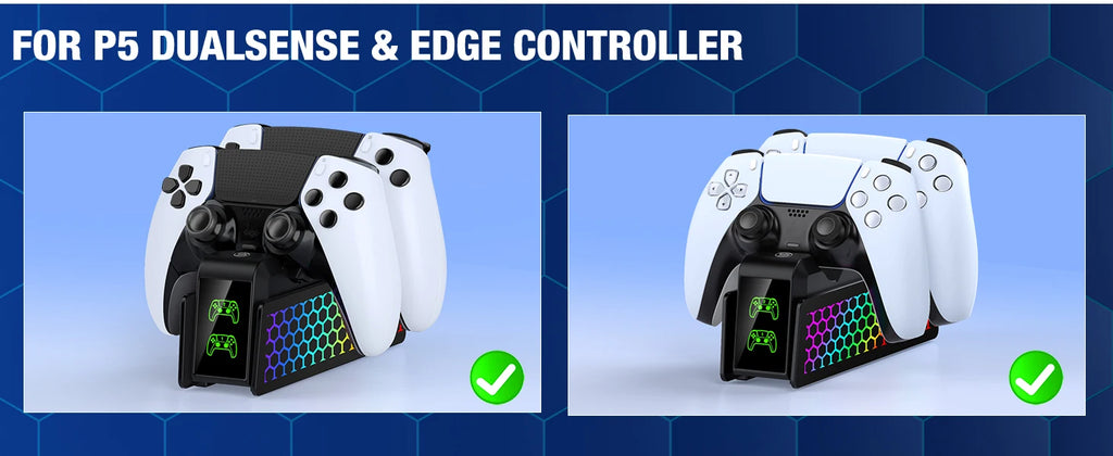 Bee's Nest For PS5/PS5 Slim/PS5 PRO BEBONCOOL FC401 Dual Fast Controller Charger For PS5 DualSense/DualSense Edge Gamepad