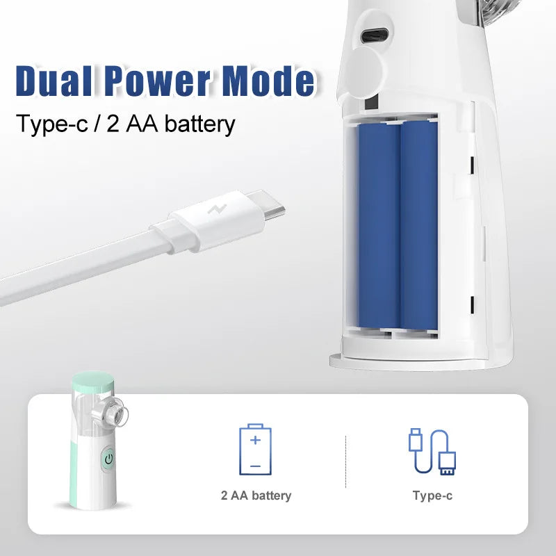 Portable Silent Mesh Nebulizer & Handheld Inhaler