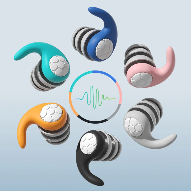 Noise-Reduction Soft Silicone Sleeping Earplugs