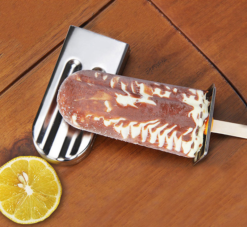 Stainless Steel Popsicle Mold Rack Ice Lolly Mold Frozen Lolly Popsicle Maker Homemade Ice Cream Mold with Popsicle Holder