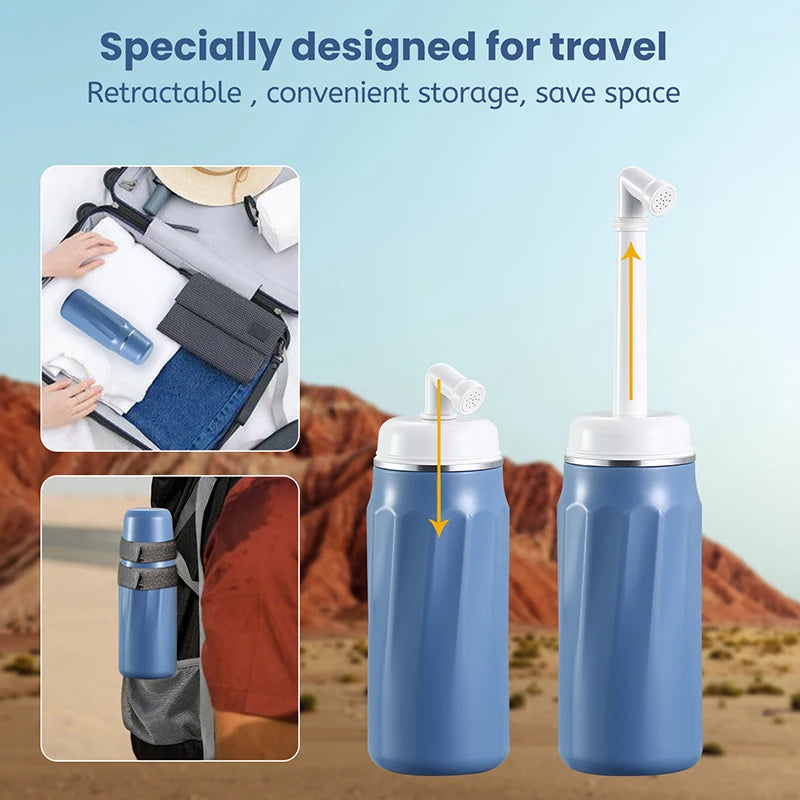 400ml 570ml Portable Bidet Spray Handheld Travel Bidet Personal Cleaner Hygiene Bottle Spray shower Washing Baby Flushing Device