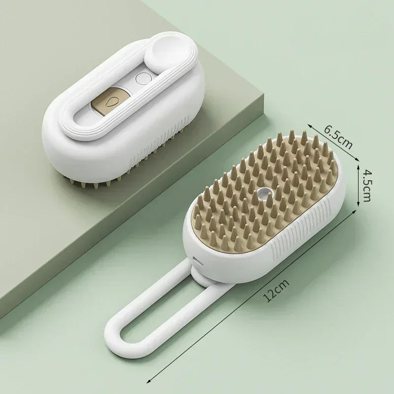 3-in-1 Pet Steamy Grooming & Massaging Brush