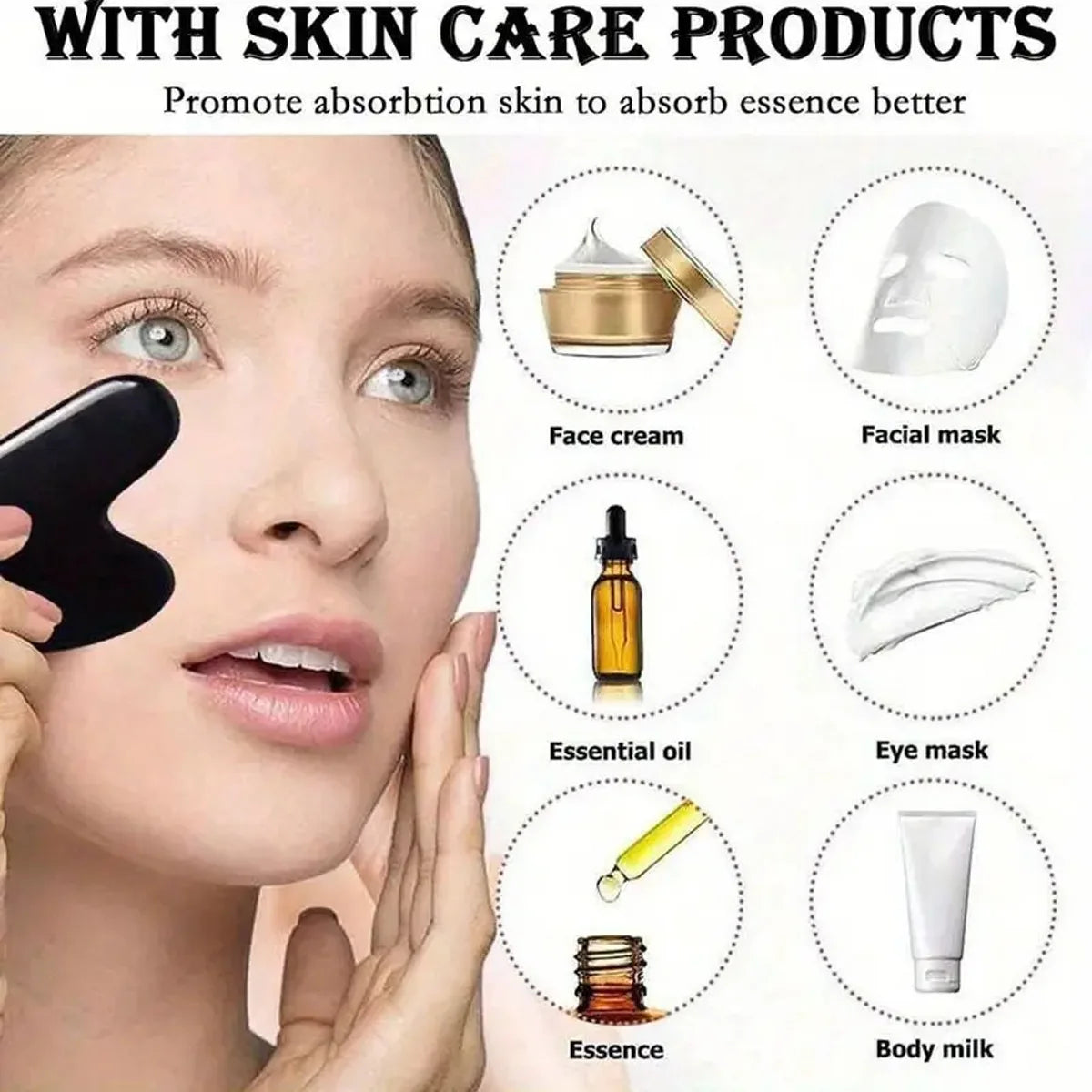 Ice Face Roller & Gua Sha Mold Set