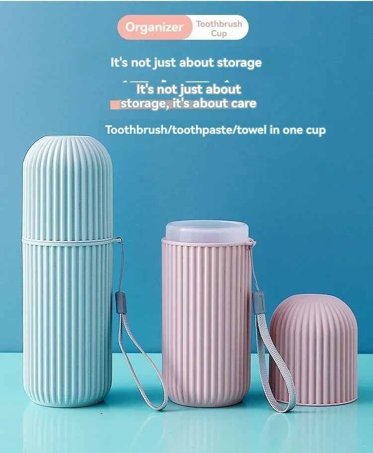 Portable Travel Toothbrush & Toothpaste Storage Case