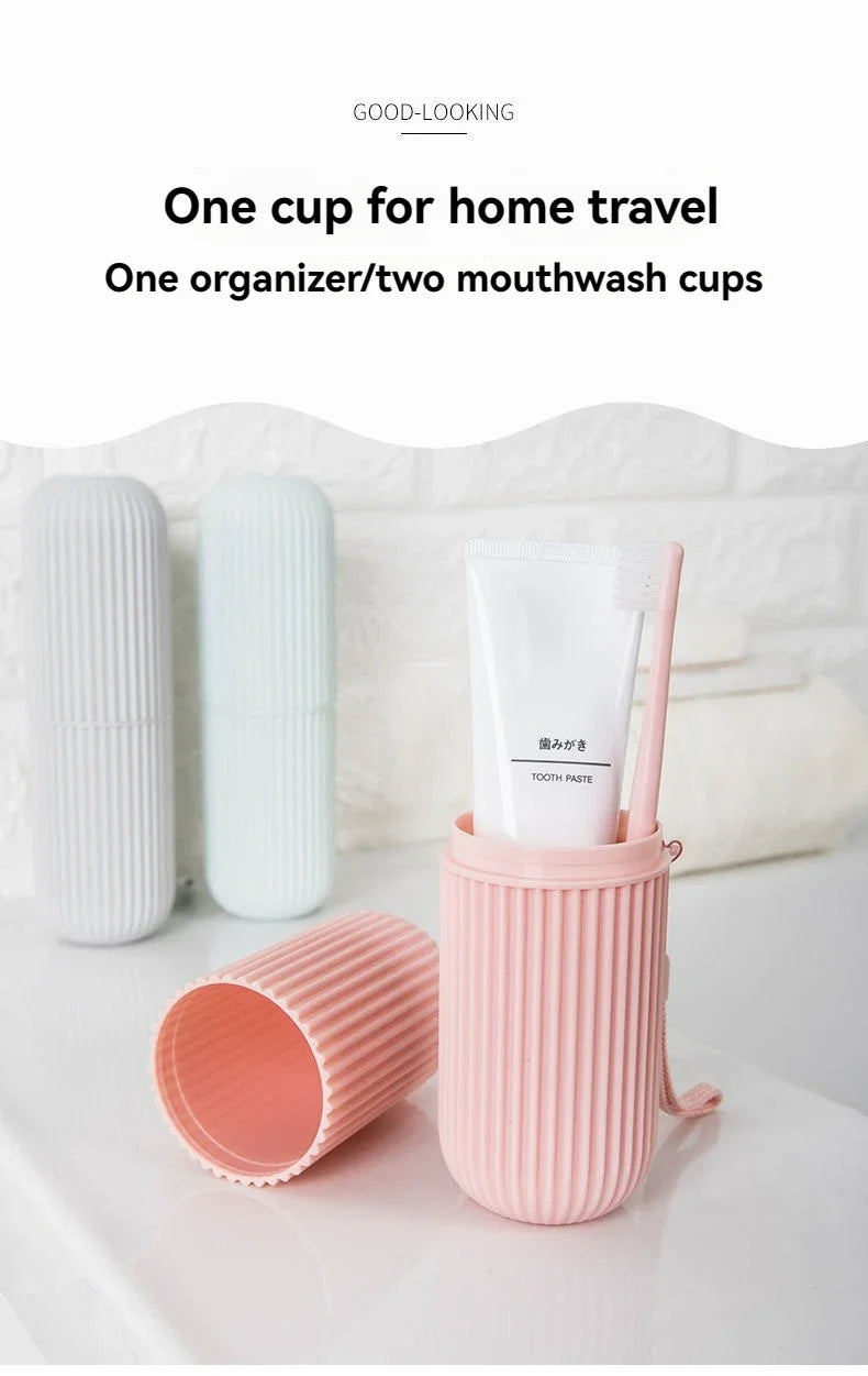 Portable Travel Toothbrush & Toothpaste Storage Case