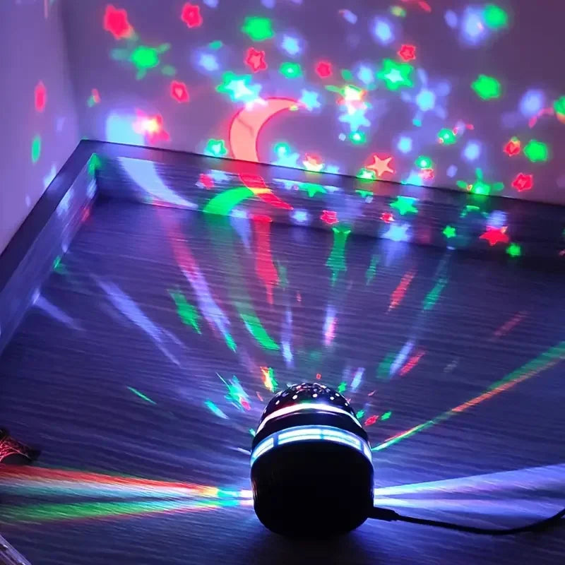 USB LED Starry Sky & Moon Night Light Projector
