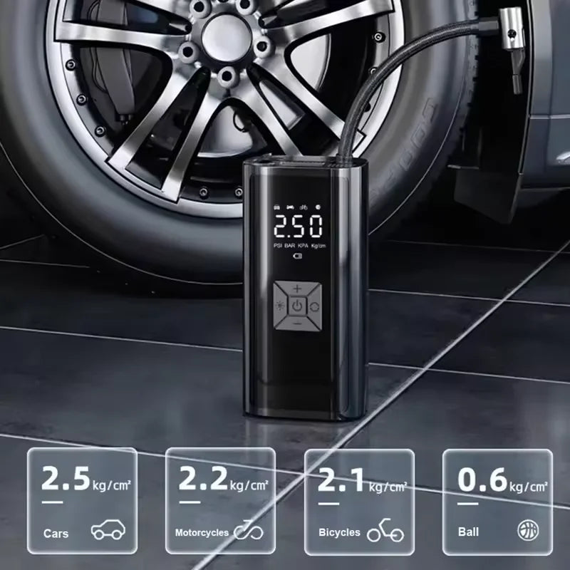 150PSI Portable Wireless Electric Tire Inflator & Pump