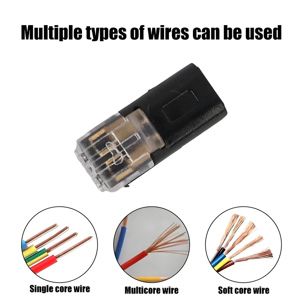 Universal 2-Pin Waterproof Electrical Wire Connector Kit