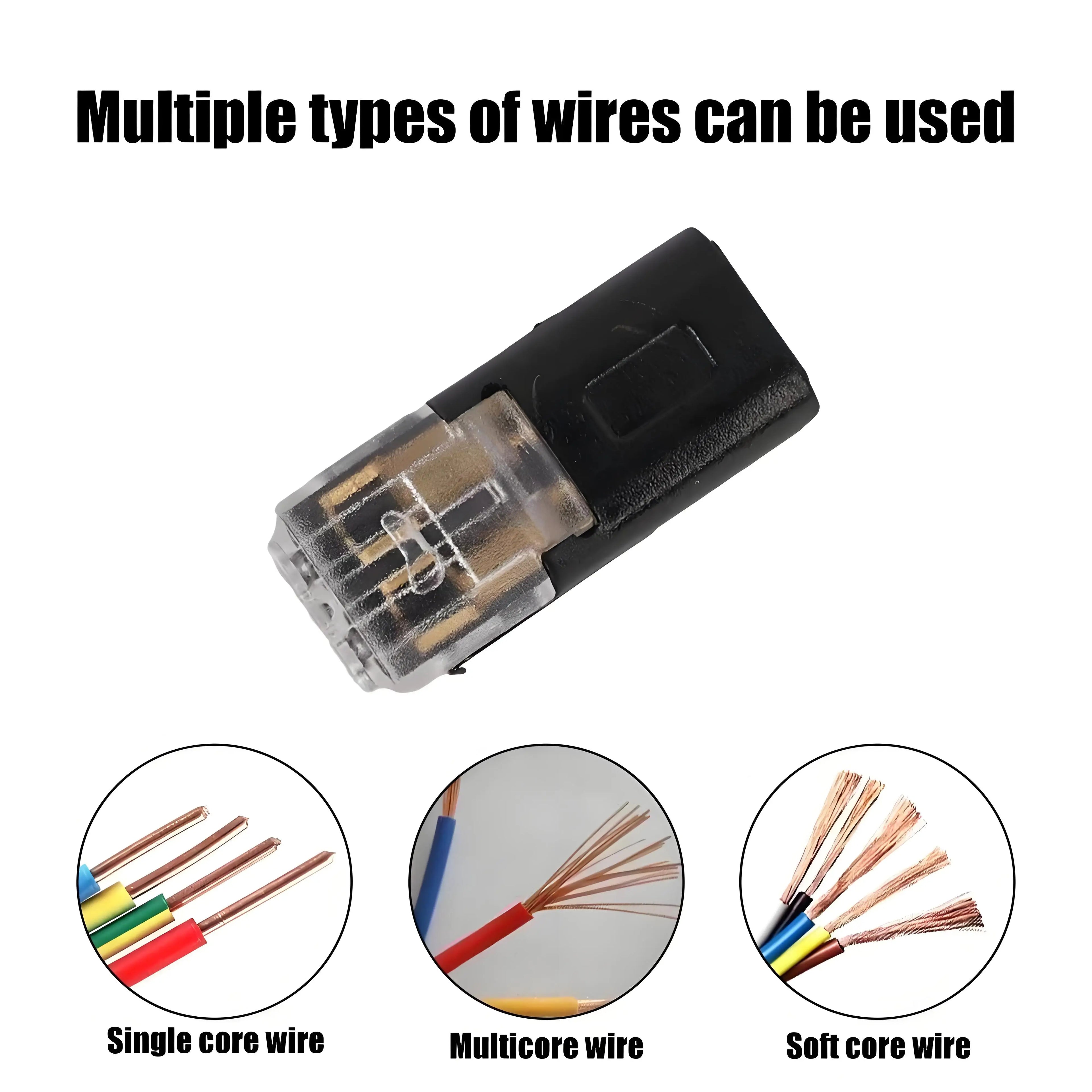 Universal 2-Pin Waterproof Electrical Wire Connector Kit
