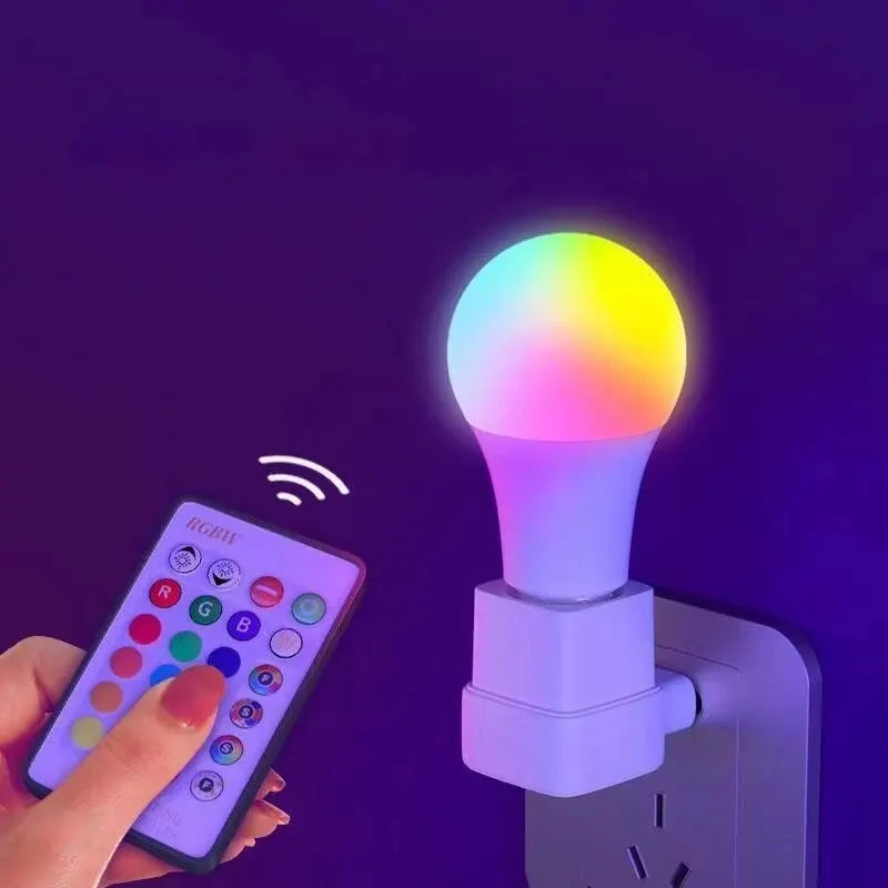 Dimmable RGB E27 LED Multicolor Bulb with Remote