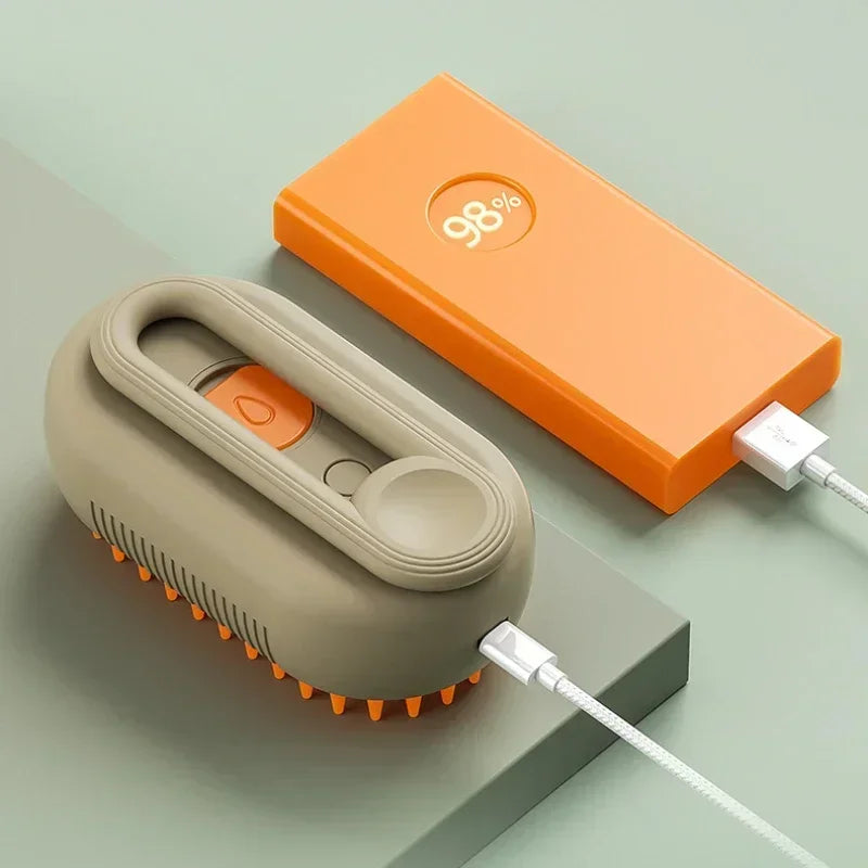3-in-1 Pet Steamy Grooming & Massaging Brush
