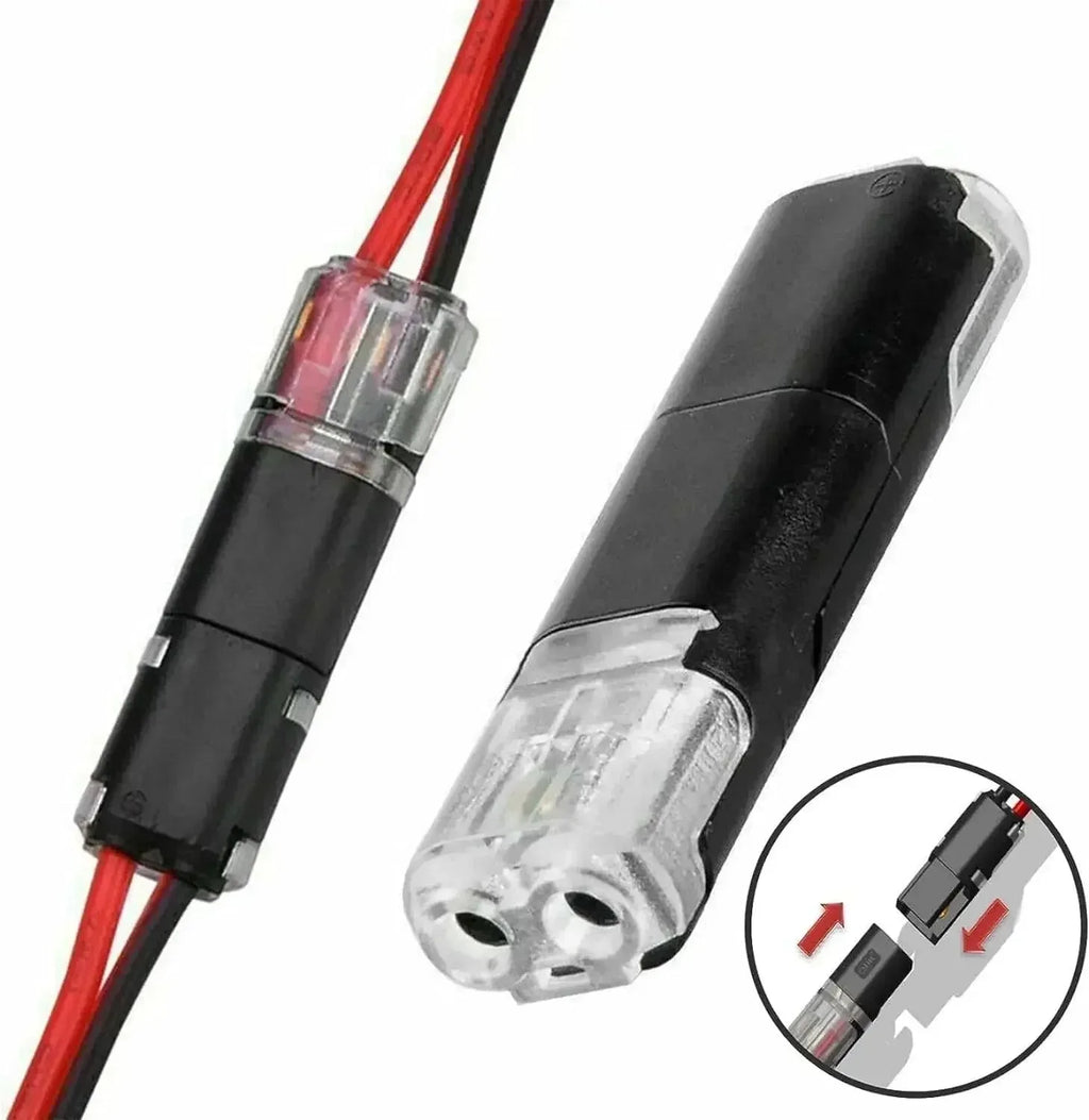 Universal 2-Pin Waterproof Electrical Wire Connector Kit